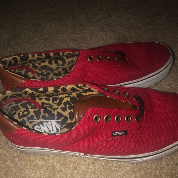 cheetah print and plaid vans